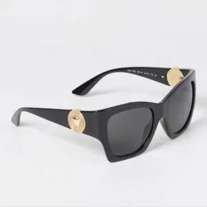 Versace Black Sunglasses with Gold Medusa Detail MOD 4452 AUTHENTIC Versace 4452 108/87 Sunglasses - US main image 2